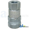 A & I Products Flat Hydraulic Coupler Socket, Female, 1/2" NPT 6" x4" x1" A-FF-501-8FP-P